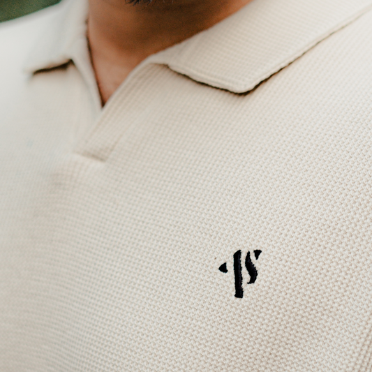 Sandstone - Waffle Knit Polo