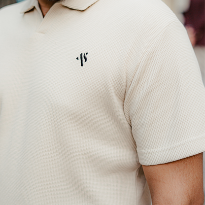 Sandstone - Waffle Knit Polo