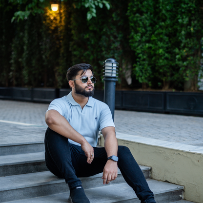 Blue Mist - Drop Needle Polo